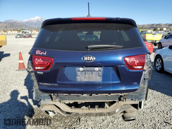 2020 Kia Sorento LX V6 with VIN 5XYPG4A52LG618186, listed as a Copart auction lot 46316725 with 52,503 mi miles and Salvage Title. Bid and sale history available at carsss.com. Image 6.