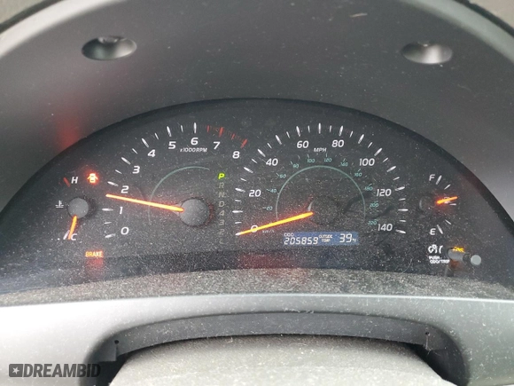 2008 Toyota Camry LE with VIN 4T1BE46K08U195902, listed as a Copart auction lot 52322955 with 205,859 mi miles and Salvage Title. Bid and sale history available at carsss.com. Image 9.