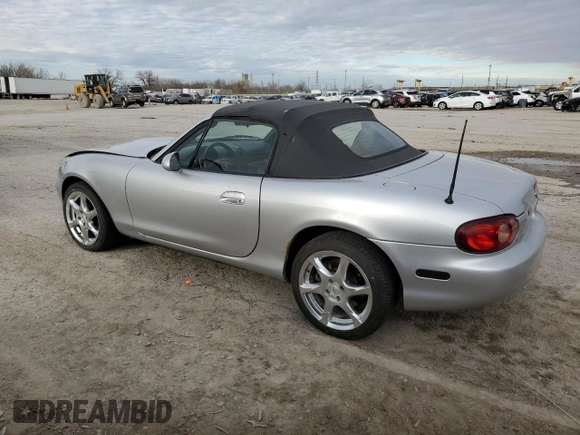 2001 Mazda MX-5 Miata with VIN JM1NB353510214097, listed as a Copart auction lot 50306595 with 111,359 mi miles and Salvage Title. Bid and sale history available at DreamBid. Image 2.