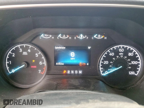 2023 Ford F-150 XL with VIN 1FTEW1CP8PKD11810, listed as a Copart auction lot 60453315 with 83,312 mi miles and Salvage title. Bid and sale history available at DreamBid. Image 9.