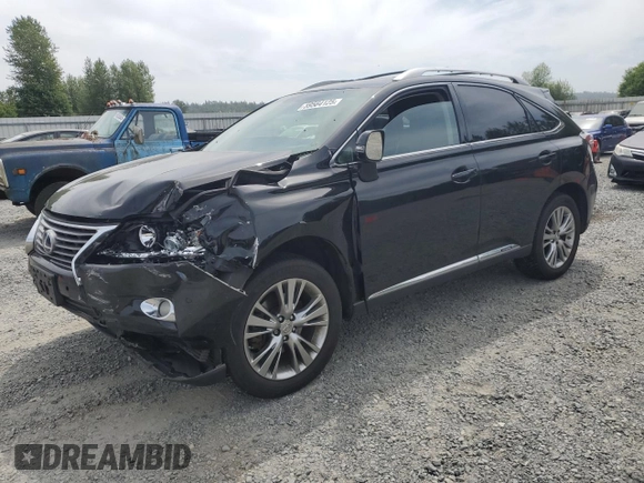2013 Lexus RX 450h with VIN JTJBC1BAXD2444943, listed as a Copart auction lot 59564125 with Not provided miles and Salvage title. Bid and sale history available at DreamBid. Image 1.