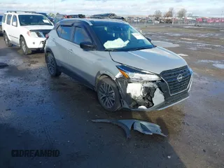 2023 Nissan Kicks SV with VIN 3N1CP5CV3PL470164, listed as a IAAI auction lot 41204990 with 36,290 mi miles. Bid and sale history available at carsss.com. Image 1.