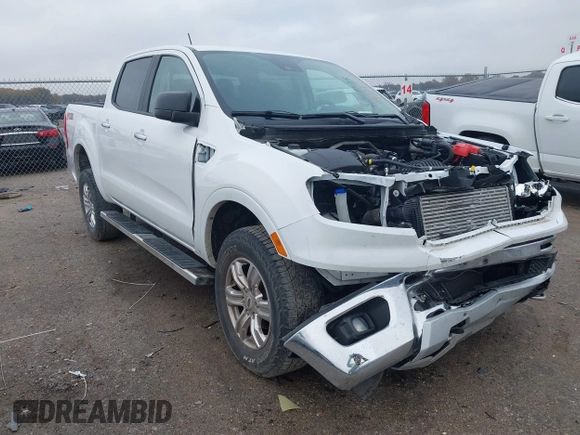 2020 Ford Ranger XL with VIN 1FTER4EH4LLA97658, listed as a IAAI auction lot 41017505 with 51,873 mi miles. Bid and sale history available at carsss.com. Image 1.