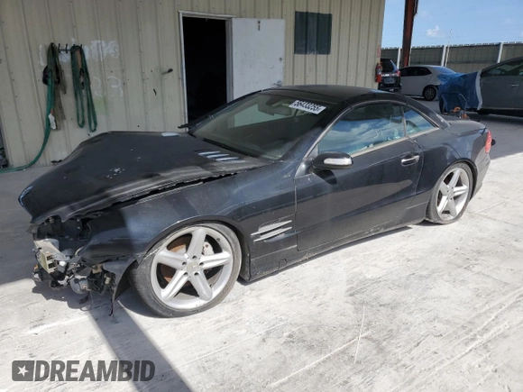 2005 Mercedes-Benz SL 500 with VIN WDBSK75F95F100237, listed as a Copart auction lot 56433255 with Not Provided miles and Salvage Title. Bid and sale history available at DreamBid. Image 1.