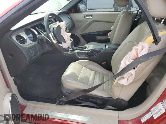 2010 Ford Mustang V6 with VIN 1ZVBP8EN6A5127893, listed as a Copart auction lot 49240375 with 152,874 mi miles and Salvage Title. Bid and sale history available at carsss.com. Image 7.