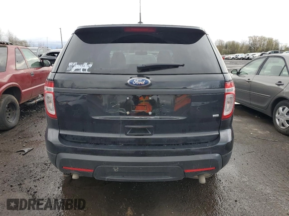 2014 Ford Utility Police Interceptor with VIN 1FM5K8AR3EGA04467, listed as a Copart auction lot 47589085 with 115,496 mi miles and Salvage Title. Bid and sale history available at carsss.com. Image 6.