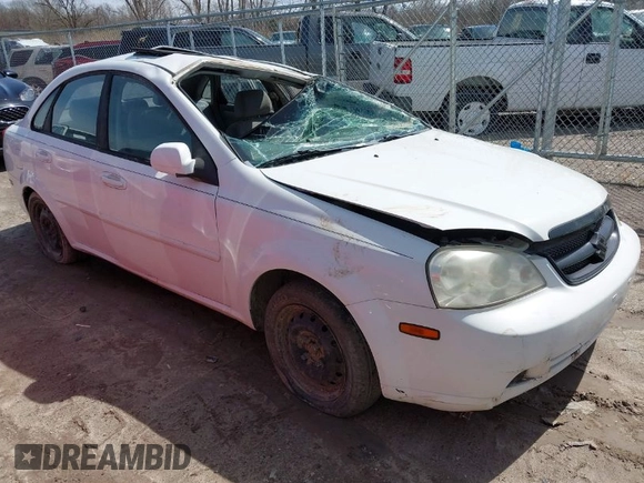 2007 Suzuki Forenza z VIN KL5JD56Z57K540945, wystawiony jako IAAI lot #41946306 z przebiegiem 110 398 mil mil oraz . Historia ofert i sprzedaży dostępna na DreamBid. Obrazek 1.