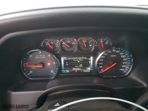 2015 Chevrolet Silverado 1500 LTZ with VIN 3GCUKSEC0FG140371, listed as a Copart auction lot 47808155 with 290,335 mi miles and Salvage Title. Bid and sale history available at carsss.com. Image 9.