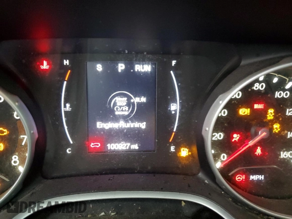 2018 Jeep Compass Sport with VIN 3C4NJCABXJT204510, listed as a Copart auction lot 44560695 with 100,927 mi miles and Salvage Title. Bid and sale history available at carsss.com. Image 9.