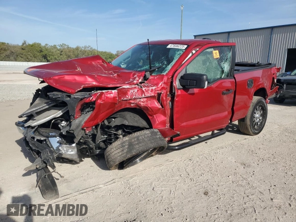 2021 Ford F-150 XL z VIN 1FTMF1C55MKE97716, wystawiony jako Copart lot #47606225 z przebiegiem Nie podano mil oraz Nie do naprawy • Non repairable. Historia ofert i sprzedaży dostępna na DreamBid. Obrazek 1.