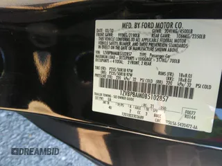 2011 Ford Mustang V6 with VIN 1ZVBP8AM0B5102857, listed as a IAAI auction lot 41622135 with 144,246 mi miles and . Bid and sale history available at carsss.com. Image 9.