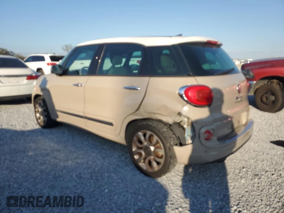 2017 FIAT 500L Lounge with VIN ZFBCFACH5HZ039602, listed as a Copart auction lot 43991785 with 120,918 mi miles and Salvage Title. Bid and sale history available at DreamBid. Image 2.