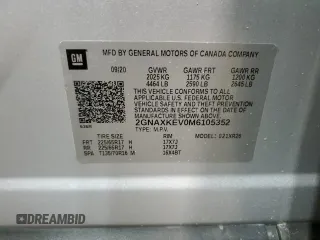 2021 Chevrolet Equinox LT with VIN 2GNAXKEV0M6105352, listed as a Copart auction lot 53727575 with 79,571 mi miles and Clean Title. Bid and sale history available at DreamBid. Image 13.