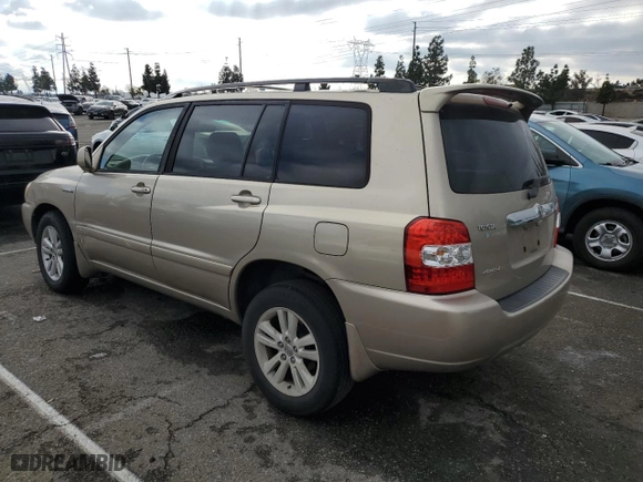 2007 Toyota Highlander Hybrid with VIN JTEHW21A270039781, listed as a Copart auction lot 43837025 with 156,538 mi miles and Salvage Title. Bid and sale history available at carsss.com. Image 2.