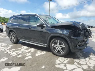 2020 Mercedes-Benz GLS 450 with VIN 4JGFF5KE7LA183941, listed as a Copart auction lot 57597715 with 68,978 mi miles and Salvage title. Bid and sale history available at DreamBid. Image 4.