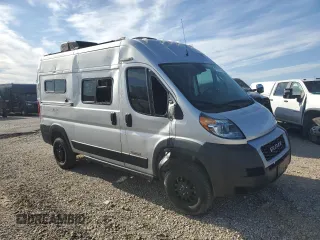 2021 Ram ProMaster Cargo with VIN 3C6LRVBG2ME584044, listed as a Copart auction lot 47633125 with 33,302 mi miles and Salvage Title. Bid and sale history available at carsss.com. Image 4.