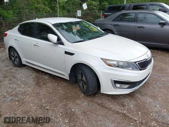 2012 Kia Optima Hybrid with VIN KNAGM4AD6C5014582, listed as a IAAI auction lot 42186511 with 172,517 mi miles. Bid and sale history available at carsss.com. Image 1.