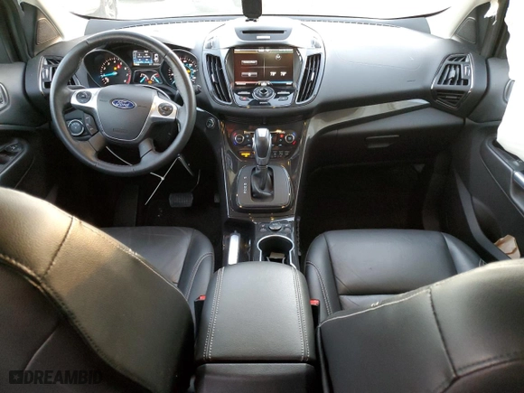 2015 Ford Escape Titanium with VIN 1FMCU9J90FUB54157, listed as a Copart auction lot 43222725 with 104,402 mi miles and Salvage Title. Bid and sale history available at carsss.com. Image 8.