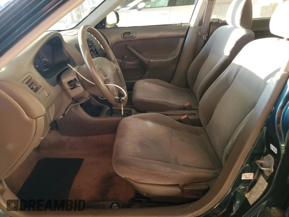 1997 Honda Civic DX with VIN JHMEJ6623VS028089, listed as a Copart auction lot 78659644 with 194,593 mi miles and Salvage Title. Bid and sale history available at DreamBid. Image 7.