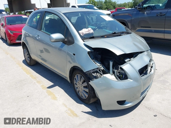 2007 Toyota Yaris with VIN JTDJT923075057996, listed as a IAAI auction lot 42062712 with 190,423 mi miles. Bid and sale history available at carsss.com. Image 1.