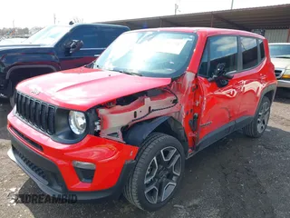 2021 Jeep Renegade Upland Edition with VIN ZACNJDAB8MPM25697, listed as a IAAI auction lot 41857417 with 62,655 mi miles. Bid and sale history available at carsss.com. Image 2.