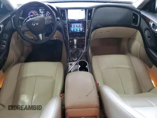 2015 Infiniti Q50 with VIN JN1BV7AR1FM422556, listed as a Copart auction lot 54864215 with 57,092 mi miles and Clean title. Bid and sale history available at DreamBid. Image 8.