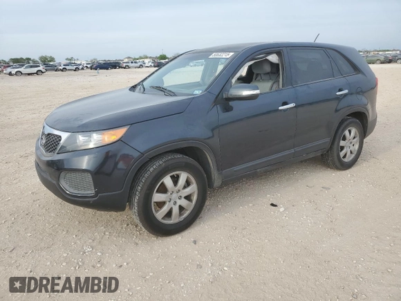 2012 Kia Sorento LX with VIN 5XYKT3A18CG255910, listed as a Copart auction lot 50632215 with 290,384 mi miles and Salvage Title. Bid and sale history available at carsss.com. Image 1.