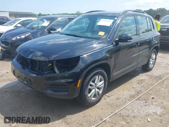2016 Volkswagen Tiguan S with VIN WVGAV7AX9GW525250, listed as a IAAI auction lot 42393412 with 154,919 mi miles and . Bid and sale history available at DreamBid. Image 18.