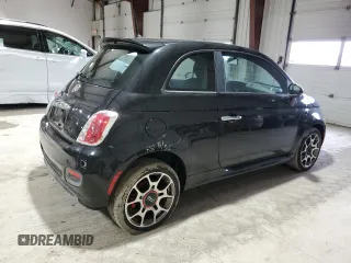 2012 FIAT 500 Sport z VIN 3C3CFFBR5CT344350, wystawiony jako Copart lot #51921105 z przebiegiem 110 394 mil mil oraz Szkody całkowita. Historia ofert i sprzedaży dostępna na DreamBid. Obrazek 3.