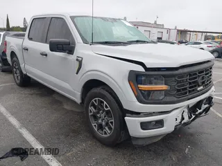 2024 Ford F-150 STX with VIN 1FTEW2KP7RFA29709, listed as a IAAI auction lot 41915128 with 5,883 mi miles and . Bid and sale history available at carsss.com. Image 1.