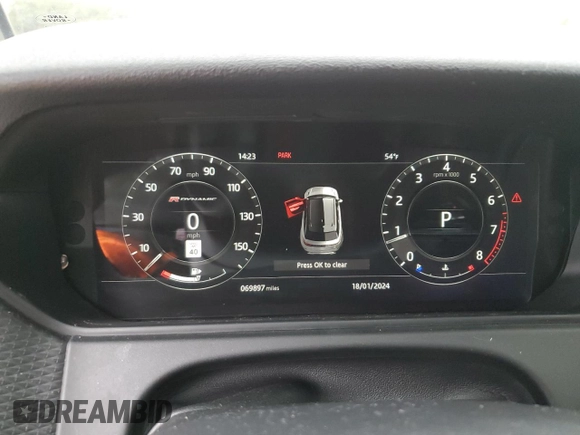 2018 Land Rover Range Rover Velar R-Dynamic SE with VIN SALYL2RX7JA772425, listed as a Copart auction lot 38221724 with 69,897 mi miles. Bid and sale history available at carsss.com. Image 9.