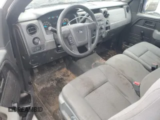 2014 Ford F-150 XL with VIN 1FTNF1EFXEKD42719, listed as a Copart auction lot 57966955 with 136,751 mi miles and Salvage title. Bid and sale history available at DreamBid. Image 8.