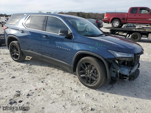 2022 Chevrolet Traverse LS with VIN 1GNERFKWXNJ177356, listed as a Copart auction lot 85114304 with 52,044 mi miles and Salvage Title. Bid and sale history available at carsss.com. Image 4.
