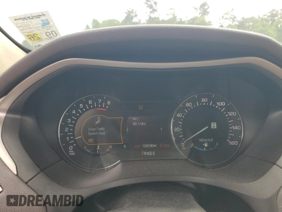 2015 Lincoln MKZ with VIN 3LN6L2G98FR617457, listed as a Copart auction lot 54399165 with 138,596 mi miles and Salvage title. Bid and sale history available at DreamBid. Image 9.