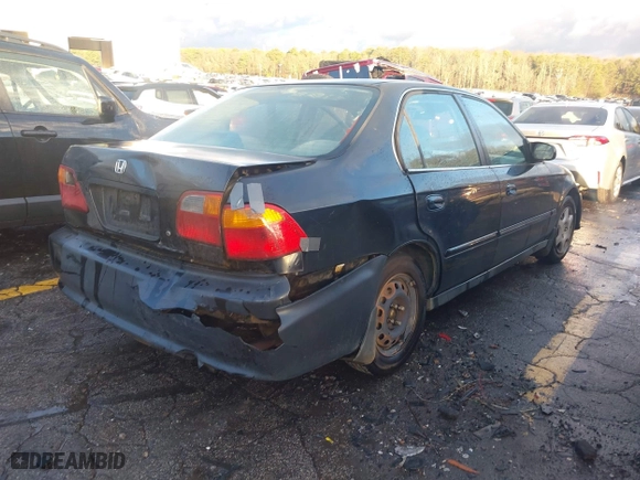 1999 Honda Civic EX with VIN 1HGEJ8644XL037266, listed as a IAAI auction lot 41254910 with 171,509 mi miles. Bid and sale history available at carsss.com. Image 4.