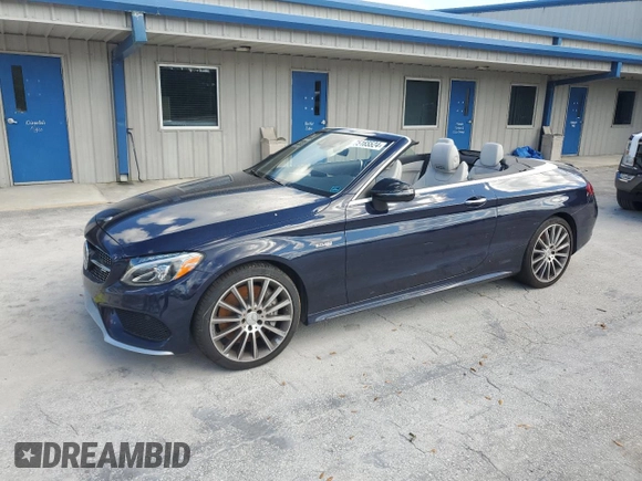 2018 Mercedes-Benz C 43 AMG with VIN WDDWK6EB6JF667015, listed as a Copart auction lot 75165524 with Not provided miles and Non repairable. Bid and sale history available at DreamBid. Image 1.