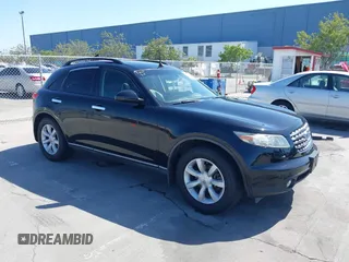 2005 Infiniti FX z VIN JNRAS08W85X220864, wystawiony jako IAAI lot #42200628 z przebiegiem 238 823 mil mil oraz . Historia ofert i sprzedaży dostępna na DreamBid. Obrazek 1.
