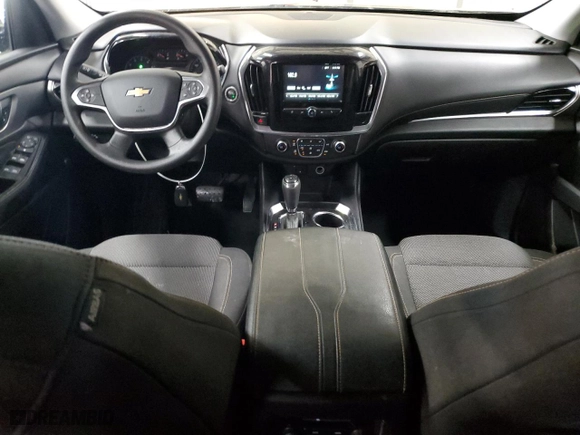 2018 Chevrolet Traverse LS with VIN 1GNERFKWXJJ219180, listed as a Copart auction lot 44424005 with 111,454 mi miles and Salvage Title. Bid and sale history available at carsss.com. Image 8.