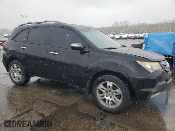 2009 Acura MDX Tech Pkg with VIN 2HNYD28649H531698, listed as a Copart auction lot 53667655 with 185,772 mi miles and Salvage Title. Bid and sale history available at carsss.com. Image 4.