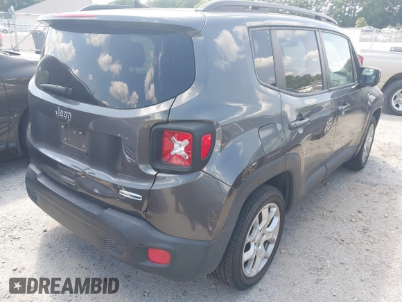 2018 Jeep Renegade Latitude with VIN ZACCJABB6JPJ47186, listed as a IAAI auction lot 42566363 with 182,404 mi miles and . Bid and sale history available at DreamBid. Image 4.