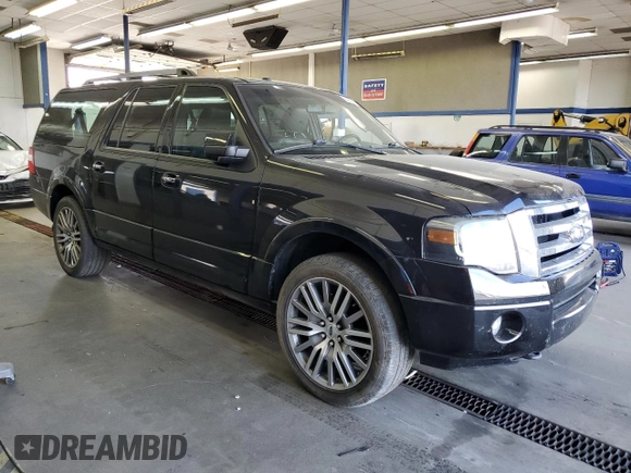 2013 Ford Expedition Max Limited z VIN 1FMJK2A50DEF13130, wystawiony jako Copart lot #62596925 z przebiegiem 101 446 mil mil oraz Szkoda całkowita • Salvage title. Historia ofert i sprzedaży dostępna na DreamBid. Obrazek 4.