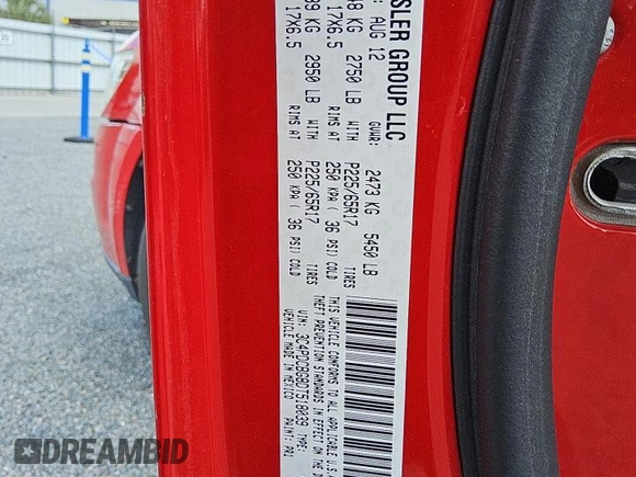 2013 Dodge Journey SXT with VIN 3C4PDCBG8DT518039, listed as a Copart auction lot 53343255 with 116,084 mi miles and Clean Title. Bid and sale history available at DreamBid. Image 13.