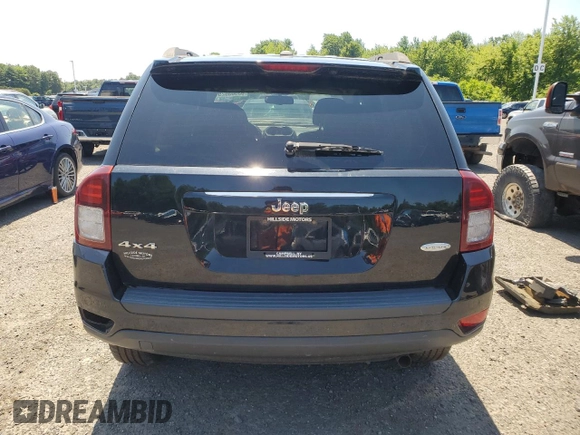 2017 Jeep Compass High Altitude with VIN 1C4NJDEB9HD191846, listed as a Copart auction lot 63503625 with 121,168 mi miles and Clean title. Bid and sale history available at DreamBid. Image 6.