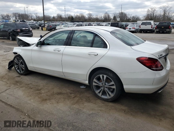 2021 Mercedes-Benz C 300 with VIN W1KWF8EBXMR629550, listed as a Copart auction lot 52922455 with 54,660 mi miles and Clean Title. Bid and sale history available at carsss.com. Image 2.