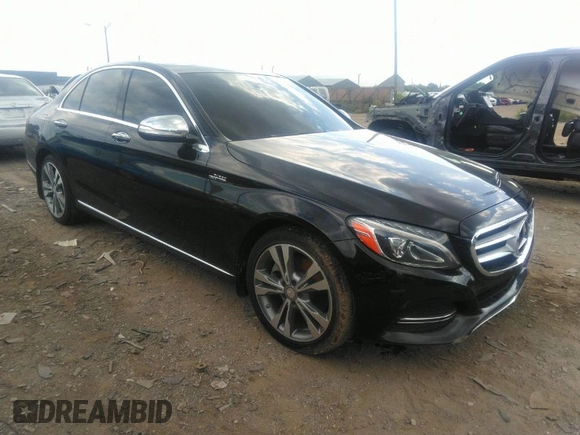 2015 Mercedes-Benz C-Class C 300 Luxury with VIN 55SWF4KB3FU087335, listed as a IAAI auction lot 40093209 with 72,690 mi miles. Bid and sale history available at carsss.com. Image 1.