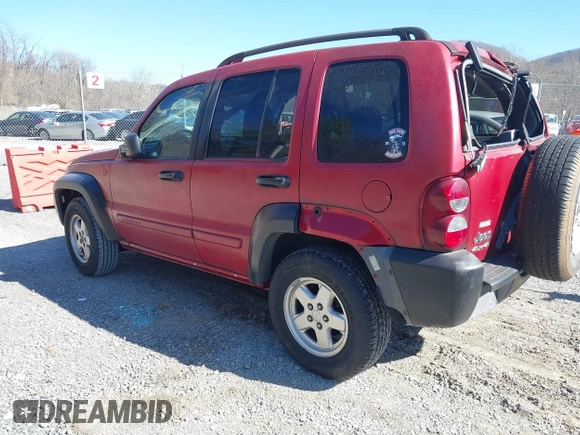 2005 Jeep Liberty Sport with VIN 1J4GL48K35W645419, listed as a IAAI auction lot 41823845 with 168,896 mi miles. Bid and sale history available at carsss.com. Image 3.