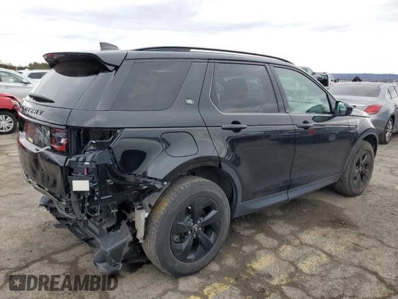 2023 Land Rover Discovery Sport S with VIN SALCJ2FX9PH324045, listed as a Copart auction lot 46581785 with 29,369 mi miles and Salvage Title. Bid and sale history available at carsss.com. Image 3.