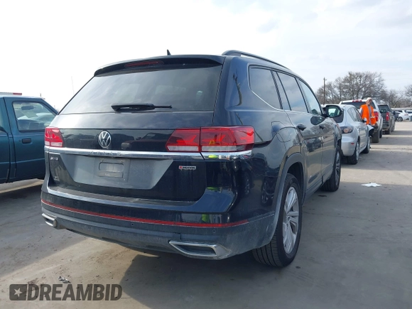 2021 Volkswagen Atlas SE z VIN 1V2HR2CA0MC543876, wystawiony jako IAAI lot #41598298 z przebiegiem 99 171 mil mil oraz . Historia ofert i sprzedaży dostępna na DreamBid. Obrazek 4.