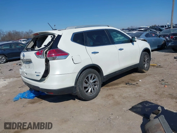 2015 Nissan Rogue SV with VIN 5N1AT2MV4FC905034, listed as a IAAI auction lot 41696720 with 170,132 mi miles. Bid and sale history available at carsss.com. Image 4.