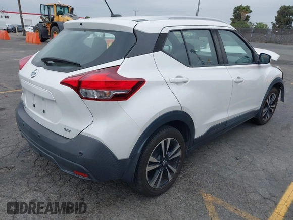 2020 Nissan Kicks SV with VIN 3N1CP5CV6LL503278, listed as a IAAI auction lot 42283410 with 30,639 mi miles and . Bid and sale history available at DreamBid. Image 4.